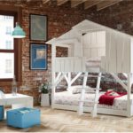maisonnette pour enfants mur de briques