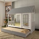 maisonnette pour enfant toit gris
