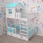 maisonnette pour enfants bleu clair