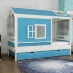 maisonnette pour enfants bleu
