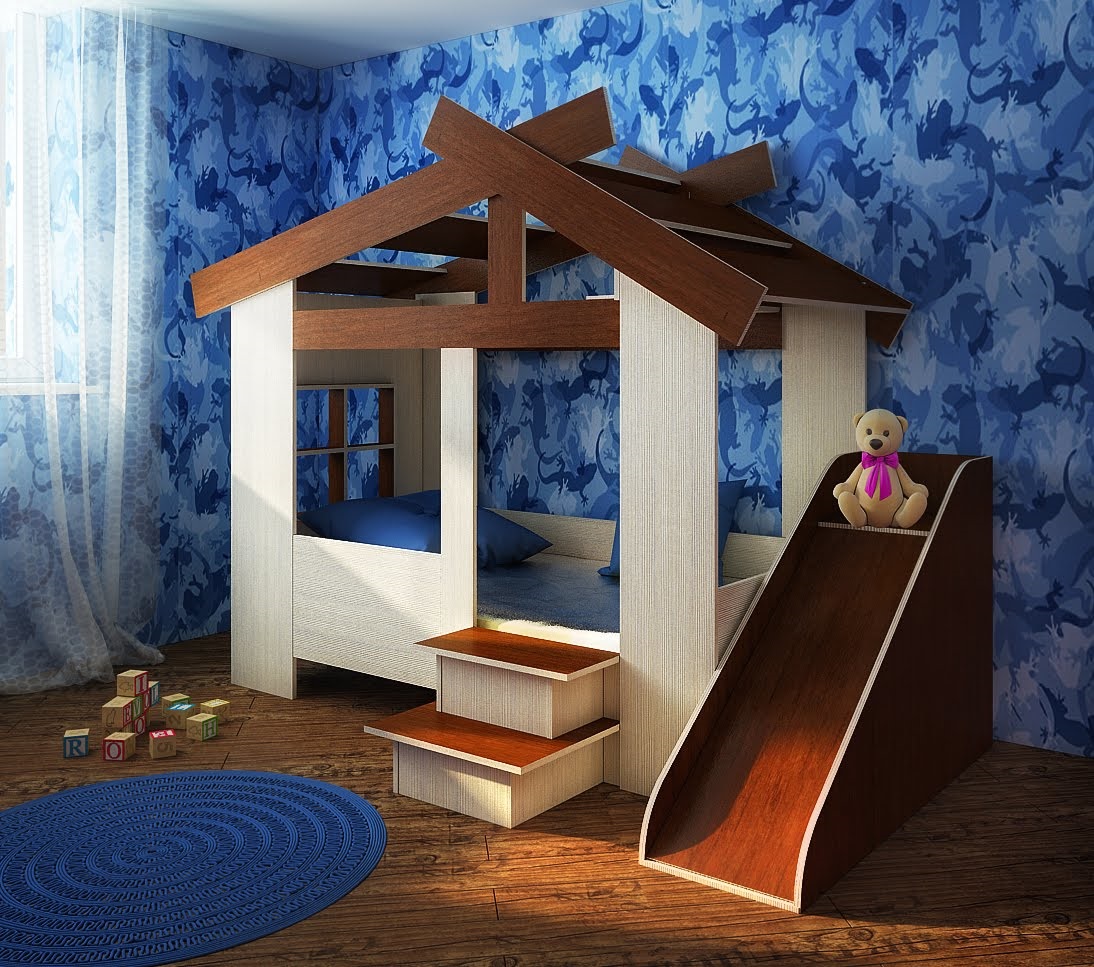 maisonnette pour enfants marron