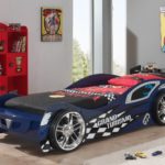 lit de voiture de sport bleu pour garçon