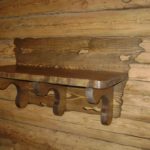 meuble marron vieilli