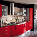 armoires murales dans les types de cuisine