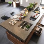 large kitchen countertop