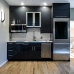 refrigerator cabinet black
