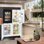four-door refrigerator cabinet