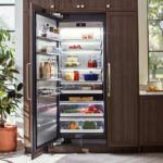 refrigerator cabinet brown