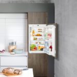 refrigerator cabinet open wooden