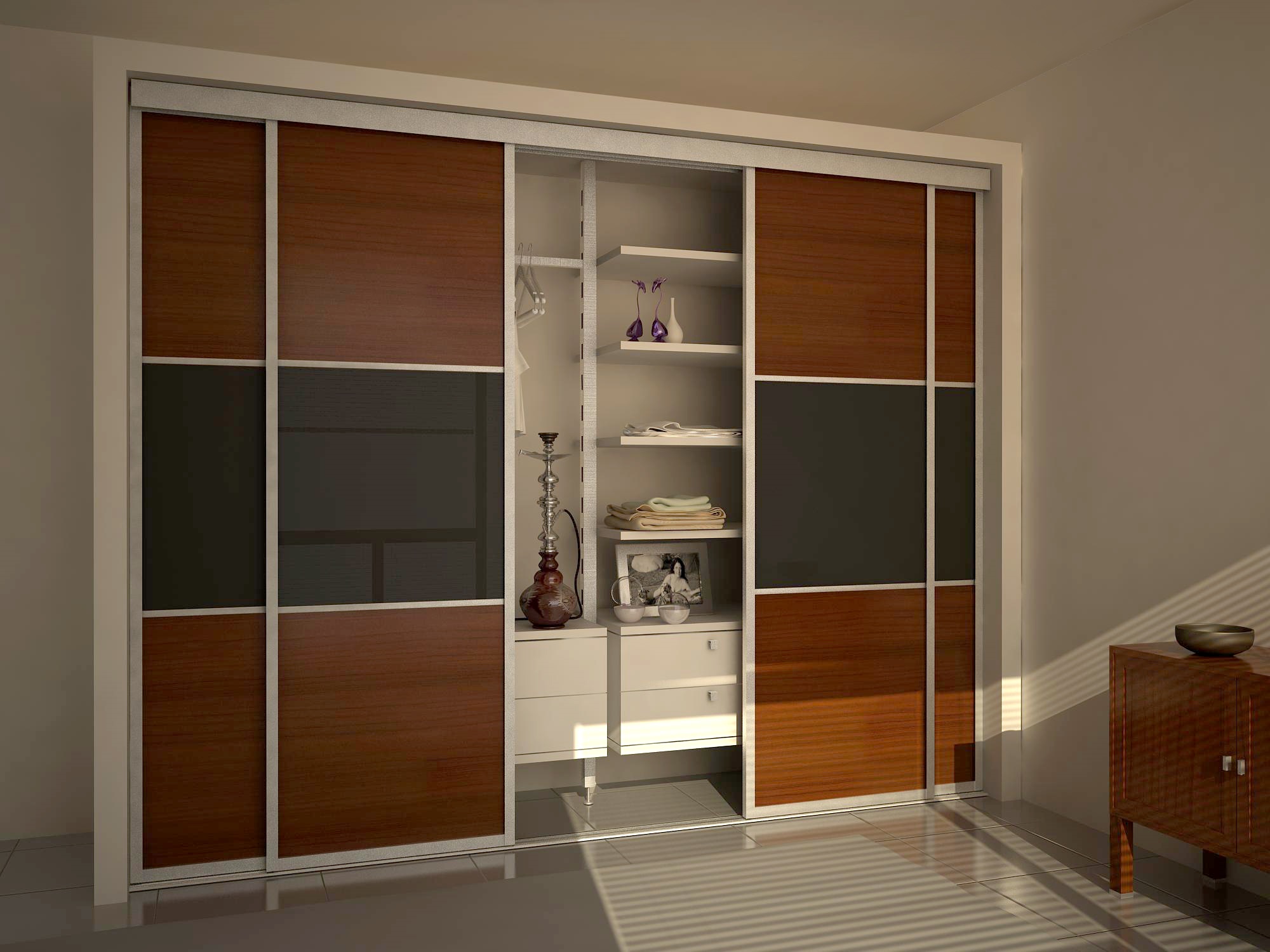 Einbau von Türen am Schrank