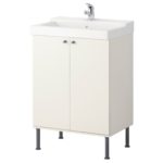 meuble lavabo blanc avec pieds