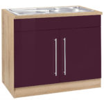 meuble lavabo violet
