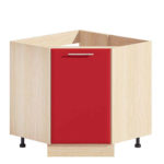 meuble lavabo rouge et blanc