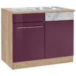 meuble lavabo violet foncé