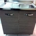 meuble lavabo gris foncé