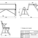 banc de table transformable