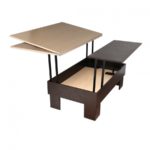 table transformable avec tiroir