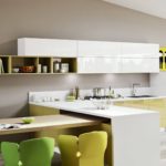 interesting white countertop for the kitchen