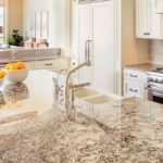 marbled countertop