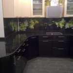 dark rounded table top