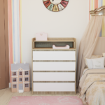 table à langer commode blanc