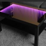 table lilas avec effet infini