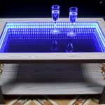 table avec effet infini dans le salon