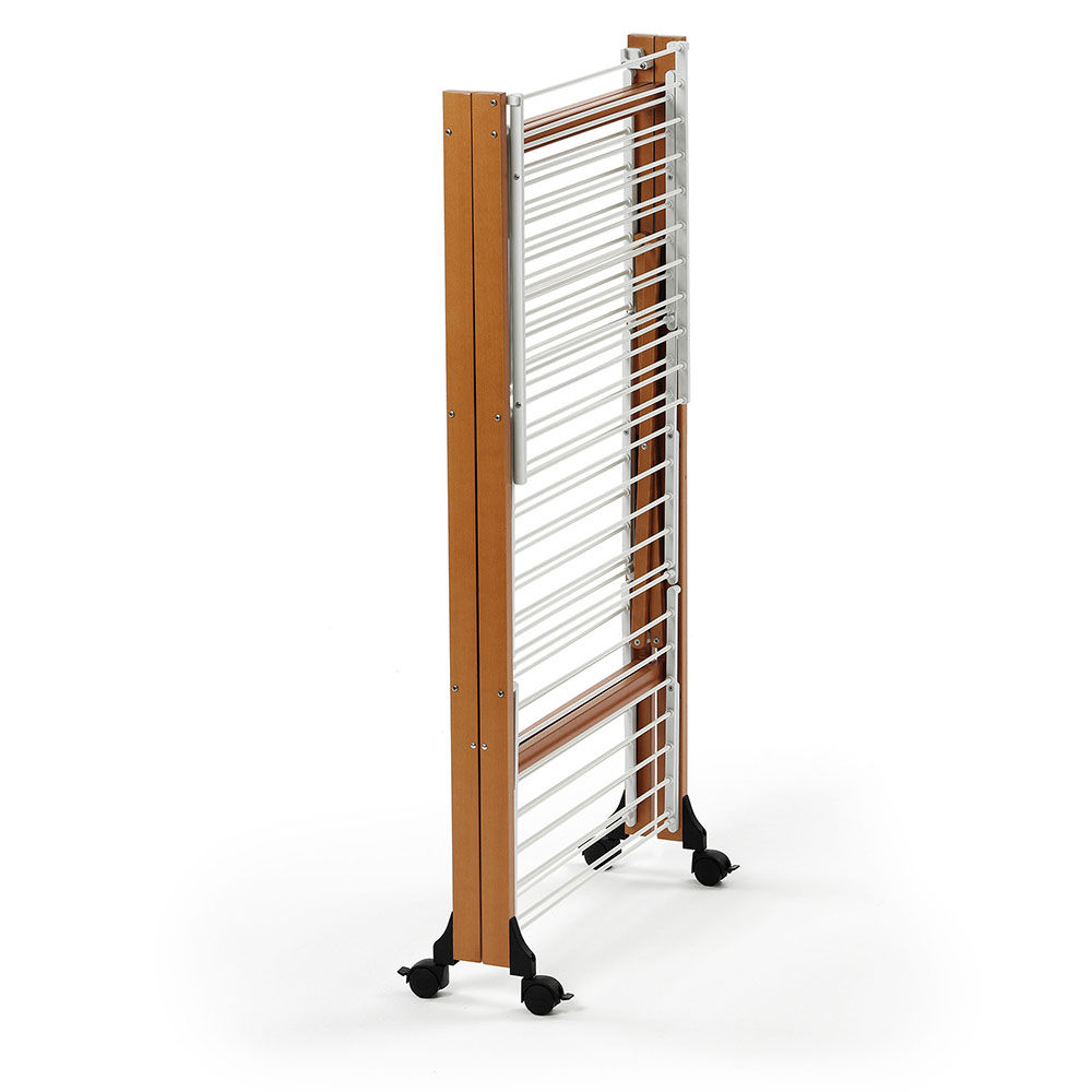 séchoir en bois pliable