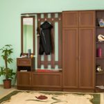narrow hallway wooden furniture