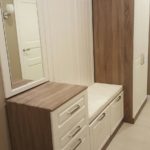 narrow hallway pedestal