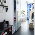 narrow hallway furniture shelves