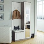 light furniture in the hallway