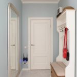 narrow hallway white