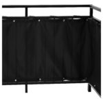 paravent en tissu noir