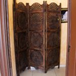 paravent en bois bouclé