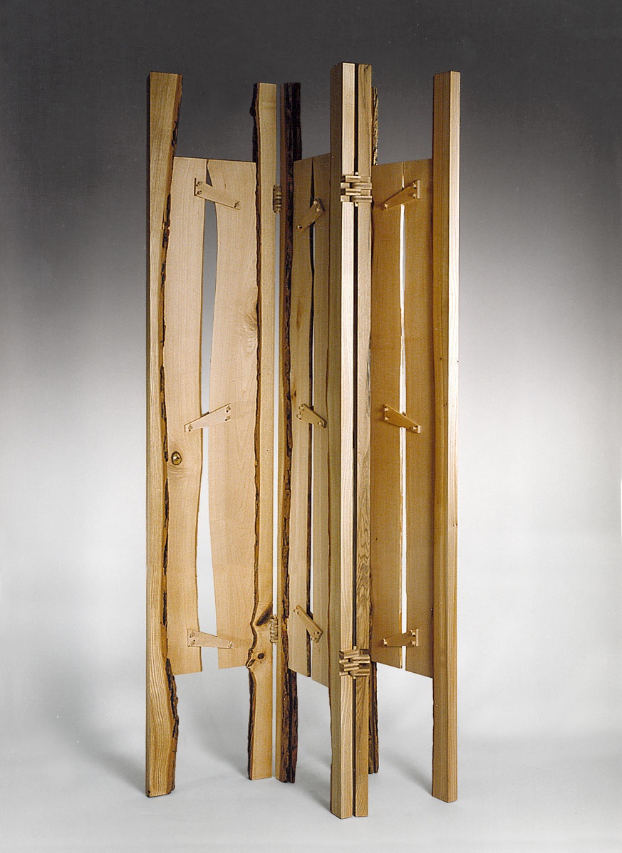 paravent en planches de bois