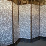 paravent ss avec motif marron