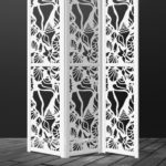 écran blanc ajouré