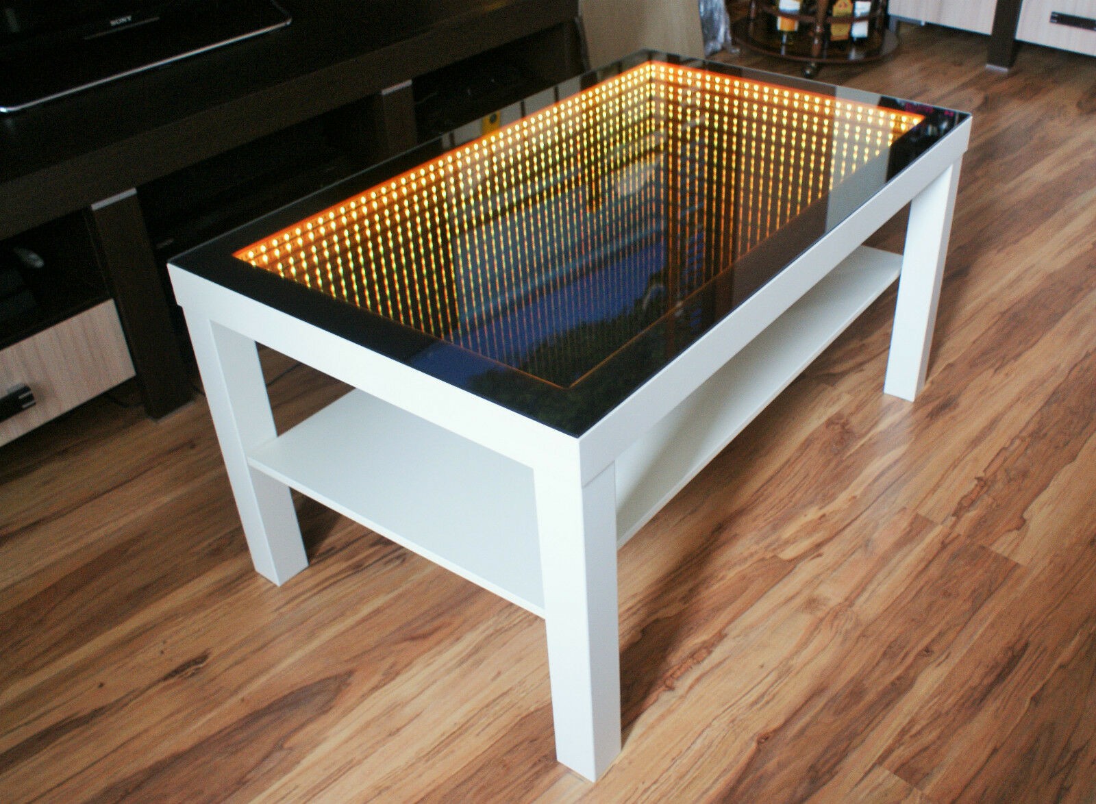dessus de table miroir