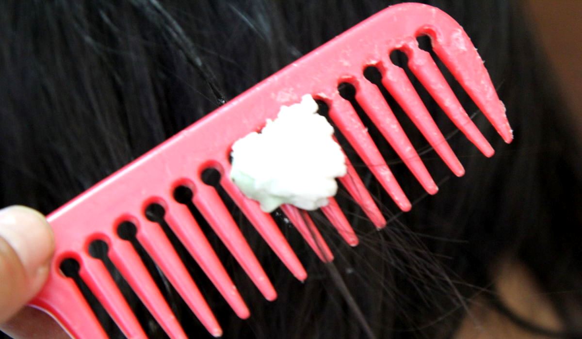 goma no cabelo