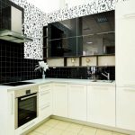 speckled white kitchen set