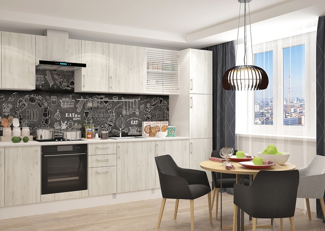 plain ceiling in a white kitchen