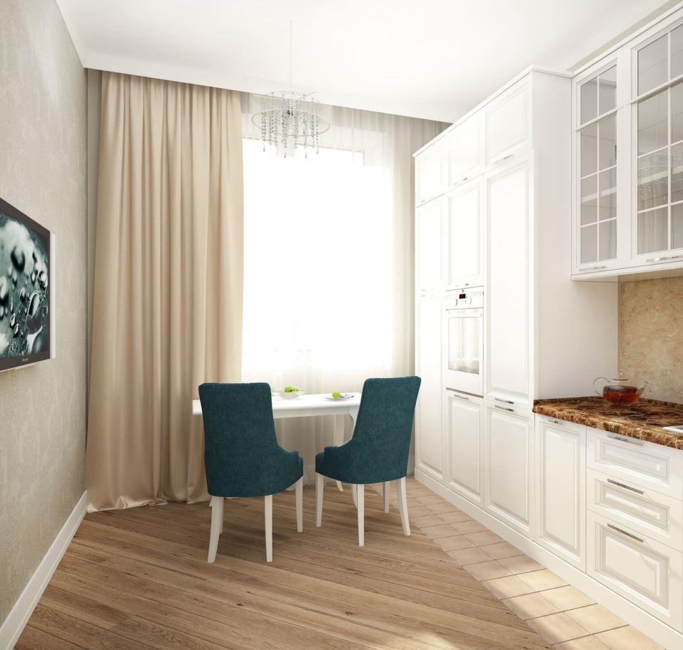 white in the kitchen