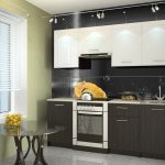 white kitchen set with round table