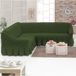 housse de canapé vert foncé