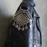 veste en cuir décor