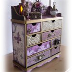 commode de découpage lilas