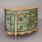 commode de serviettage semi-circulaire