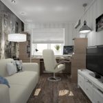 studio in una stanza stretta