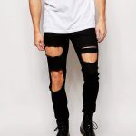 gros trous sur les jeans pour hommes